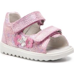 Sandały SUPERFIT - 4-09017-55 M Rosa. Różowe sandały dziewczęce Superfit, ze skóry, bez zapięcia. Za 229,00 zł.