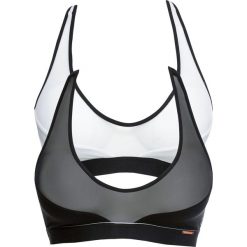 Biustonosz bustier "feel comfort" (2 szt.), bawełna organiczna bonprix czarny + biały. Czarne biustonosze sportowe damskie bonprix, bez wzorów, z bawełny. Za 49,98 zł.