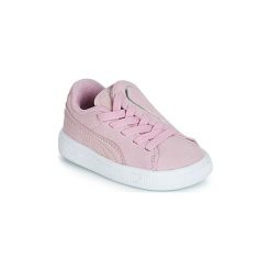 Buty Dziecko Puma INF SUEDE CRUSH AC.LILAC. Różowe trampki dziewczęce Puma, bez wzorów, bez zapięcia. Za 259,00 zł.