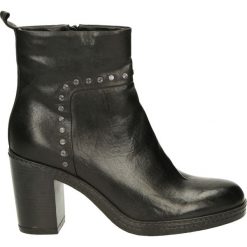 Botki - 51B003 NER740. Brązowe botki damskie skórzane marki Venezia. Za 319,00 zł.