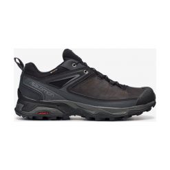 Salomon X Ultra 3 GTX® Tenisówki Czarny. Czarne trampki męskie Salomon, bez wzorów, ze skóry, na sznurówki. Za 704,95 zł.