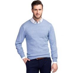 Sweter AGGEO SWNR000202. Niebieskie swetry klasyczne męskie Giacomo Conti, na lato, m, z bawełny. Za 229,00 zł.