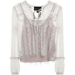 Bluzki asymetryczne: Needle & Thread DAISY CHAIN Bluzka dove