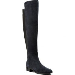 Muszkieterki GEOX - D Felicity J D44G1J 021KB C4367 Dk Navy/Black. Niebieskie buty zimowe damskie Geox, z materiału, na obcasie. W wyprzedaży za 459,00 zł.