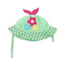 Zoocchini Kapelusz UV 50+ Syrenka 6-12M. Zielone czapeczki niemowlęce marki Zoocchini. Za 50,45 zł.