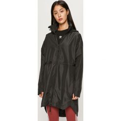 Adidas Performance - Kurtka przeciwdeszczowa. Czarne kurtki damskie adidas Performance, s, bez wzorów, z poliesteru, długie, z kapturem. Za 499,90 zł.