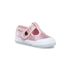 Buty Dziecko Vans Toddler Leena 8EEQ5P. Różowe trampki dziewczęce marki Vans, bez wzorów, bez zapięcia. Za 163,44 zł.