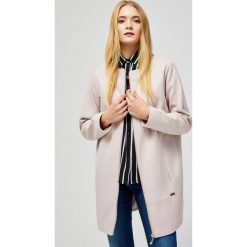 Wiosenny płaszczyk typu oversize. Różowe kurtki damskie Moodo, na wiosnę, m, bez wzorów, z bawełny, długie. Za 119,99 zł.