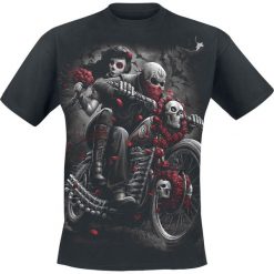 Spiral DOTD Bikers T-Shirt czarny. Czarne koszulki męskie Spiral, l, z nadrukiem, z bawełny, z okrągłym kołnierzem, krótkie. Za 74,90 zł.