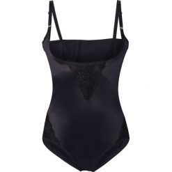 Body wyszczuplające Level 3 bonprix czarny. Czarne body damskie marki bonprix, z haftami, z bawełny. Za 89,99 zł.