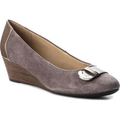 Półbuty GEOX - D Floralie A D74T4A 021BC C6004 Chestnut. Szare półbuty damskie na koturnie marki Geox, z gumy. W wyprzedaży za 249,00 zł.
