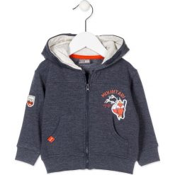 Bluza w kolorze granatowym. Niebieskie bluzy niemowlęce Losan, z nadrukiem, z bawełny, bez rękawów, bez kaptura. W wyprzedaży za 39,95 zł.