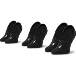 Zestaw 3 par stopek męskich POLO RALPH LAUREN - 455747505001 Black/White. Czarne skarpetki męskie Polo Ralph Lauren, bez wzorów, z elastanu. Za 69,00 zł.