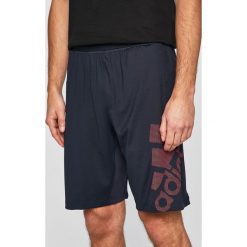 Adidas Performance - Szorty. Niebieskie spodenki sportowe męskie adidas Performance, m, z nadrukiem, z elastanu, sportowe, climalite (adidas). W wyprzedaży za 119,90 zł.