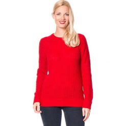 Sweter w kolorze czerwonym. Czerwone bez kategorii marki William de Faye, z kaszmiru, z okrągłym kołnierzem. W wyprzedaży za 129,95 zł.