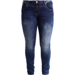Zizzi SANNA Jeans Skinny Fit blue denim. Niebieskie jeansy damskie relaxed fit marki Zizzi, z bawełny. Za 379,00 zł.