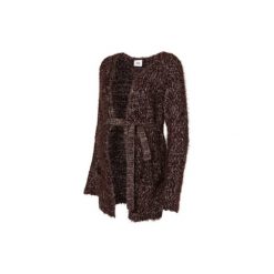 Mama Licious Cardigan dla kobiet w ciąży LILA - brązowy. Pomarańczowe bluzki damskie Mama Licious, bez wzorów, z wełny, bez rękawów, bez kaptura. Za 189,00 zł.
