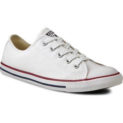 Trampki CONVERSE - Ct Dainty Ox 537204C White. Białe półbuty damskie marki Converse, z gumy. W wyprzedaży za 239,00 zł.