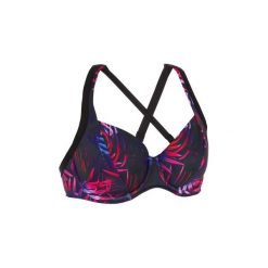 Góra kostiumu kąpielowego EDEN PALMI damska. Czarne t-shirty damskie OLAIAN, bez wzorów, z elastanu, sportowe, bez kołnierzyka. Za 79,99 zł.