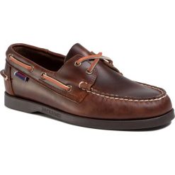 Mokasyny SEBAGO - Docksides Portland Waxed 70000G0 Brown Gum 925. Pomarańczowe mokasyny męskie Sebago, ze skóry, eleganckie. Za 649,00 zł.