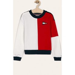 Tommy Hilfiger - Bluza dziecięca 140-176 cm. Bluzy dziewczęce TOMMY HILFIGER, bez wzorów, z bawełny, bez rękawów, bez kaptura. Za 339,90 zł.