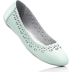 Baleriny damskie: Baleriny bonprix miętowy
