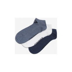 Converse 3-pack Skarpetki Niebieski Biały. Niebieskie skarpetki męskie Converse, bez wzorów, z bawełny. Za 42,95 zł.