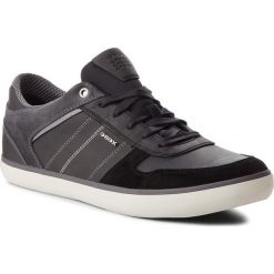 Sneakersy GEOX - U Box C U84R3C 0CLME C9270 Black/Anthracite. Szare sneakersy męskie Geox, na co dzień, bez wzorów, z zamszu, bez zapięcia. W wyprzedaży za 269,00 zł.