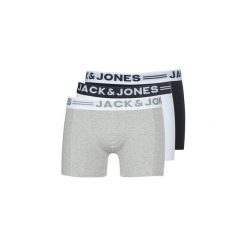 Bokserki Jack Jones SENSE X 3. Szare bokserki męskie Jack & Jones, bez wzorów. Za 109,00 zł.