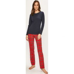 Tommy Hilfiger - Piżama. Niebieskie piżamy damskie TOMMY HILFIGER, s, bez wzorów, z elastanu, bez rękawów. W wyprzedaży za 239,90 zł.