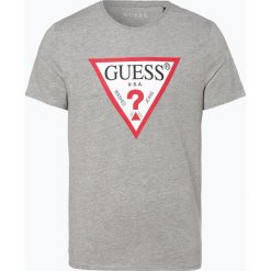 Guess Jeans - T-shirt męski, szary. Szare t-shirty męskie Guess Jeans, m, z nadrukiem, z jeansu, bez kołnierzyka. Za 139,95 zł.