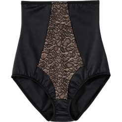 Figi SHAPE Level 3 bonprix czarny. Czarne majtki damskie bonprix, bez wzorów, z koronki. Za 64,99 zł.