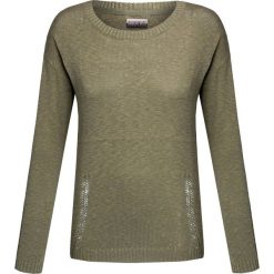 Sweter NAPAPIJRI DILLI. Zielone swetry damskie Napapijri, moro, z dzianiny, bez rękawów, bez kaptura. W wyprzedaży za 182,00 zł.