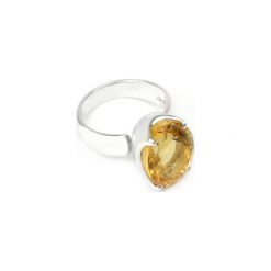 InspiRING Cytryn Szlif Owal srebro. Pomarańczowe pierścionki damskie Brazi druse jewelry, z cytrynem, srebrne. Za 410,00 zł.