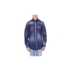 Koszule z długim rękawem Dsquared S74DM0076. Szare koszule męskie Dsquared, s, bez wzorów, bez kołnierzyka, z długim rękawem. Za 733,54 zł.