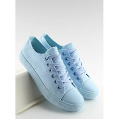 Trampki damskie niebieskie ALLORA. Niebieskie buty sportowe damskie FunKee.pl, bez wzorów, z materiału, klasyczne. Za 61,19 zł.