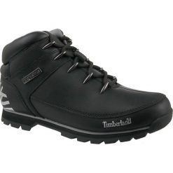 Timberland Euro Sprint Hiker A17JR 43 Czarne. Czarne buty trekkingowe męskie Timberland, ze skóry, bez zapięcia, do biegania. W wyprzedaży za 599,99 zł.