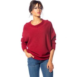 Sweter "Melina" w kolorze bordowym. Czerwone swetry damskie So Cachemire, l, bez wzorów, z kaszmiru, bez rękawów, bez kaptura. W wyprzedaży za 159,95 zł.