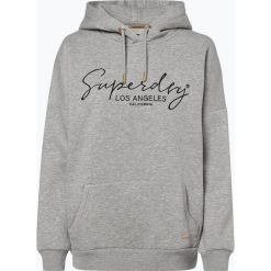 Superdry - Damska bluza nierozpinana, szary. Szare bluzy damskie marki Superdry, s, bez wzorów, bez rękawów, z kapturem. Za 379,95 zł.