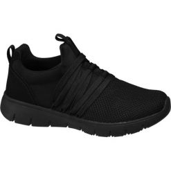 Sneakersy damskie Graceland czarne. Czarne sneakersy damskie Graceland, z materiału. Za 119,90 zł.