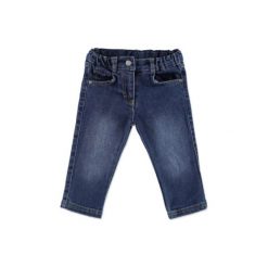 Spodnie chłopięce: STEIFF Girls Mini Spodnie dżinsowe washed blue denim