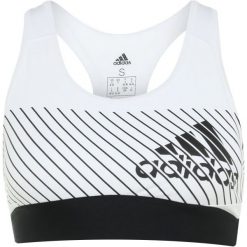 Biustonosze sportowe: adidas Performance LOGOBRA UNPAD Biustonosz sportowy white
