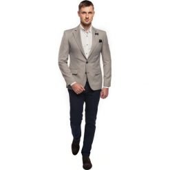 Marynarki męskie: marynarka bolton beż slim fit