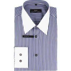 Koszula ARMANDO slim 14-08-14. Białe koszule męskie marki Giacomo Conti, m, w prążki, z bawełny, z długim rękawem. Za 259,00 zł.