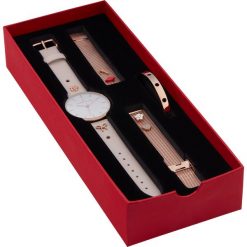 Zegarek THOM OLSON - Gift Pack CBTO070 Light Pink/Gold. Szare zegarki damskie THOM OLSON, złote. W wyprzedaży za 409,00 zł.