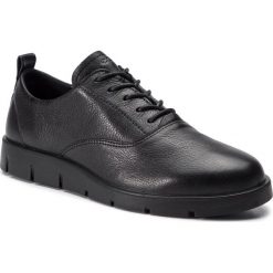 Półbuty ECCO - Bella 28220301001 Black. Czarne półbuty damskie ecco, bez wzorów, ze skóry, bez obcasa, na płaskiej podeszwie, bez zapięcia. W wyprzedaży za 379,00 zł.