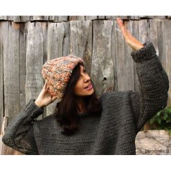 Czapka beanie melanż z wełną. Czapki damskie Pakamera, bez wzorów, z wełny. Za 109,00 zł.