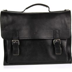 Skórzana teczka do ręki i torba na ramię unisex DAAG Funky Go 17 czarna - Czarny. Czarne torby męskie skórzane daag, młodzieżowe. Za 524,99 zł.