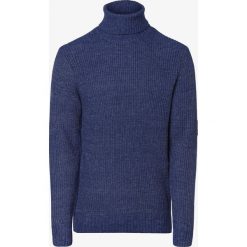 Nils Sundström - Sweter męski, niebieski. Niebieskie golfy męskie Nils Sundström, m, bez wzorów. Za 79,95 zł.