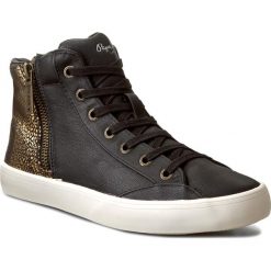 Sneakersy PEPE JEANS - Clinton Break PLS30392 Black 999. Czarne półbuty damskie Pepe Jeans, z jeansu. W wyprzedaży za 199,00 zł.